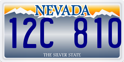 NV license plate 12C810