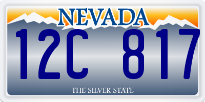 NV license plate 12C817