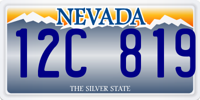 NV license plate 12C819