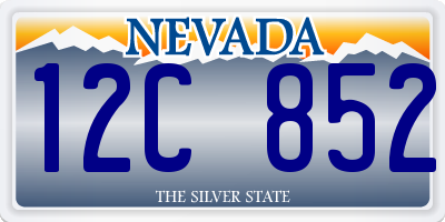 NV license plate 12C852