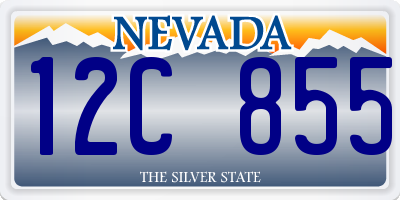 NV license plate 12C855
