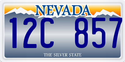 NV license plate 12C857