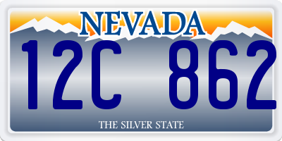 NV license plate 12C862