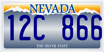 NV license plate 12C866