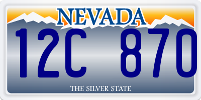 NV license plate 12C870