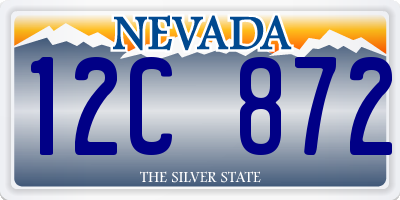 NV license plate 12C872