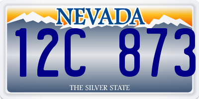 NV license plate 12C873