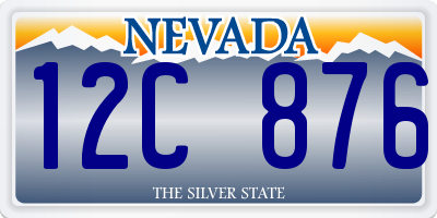 NV license plate 12C876