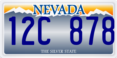 NV license plate 12C878
