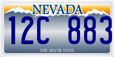 NV license plate 12C883