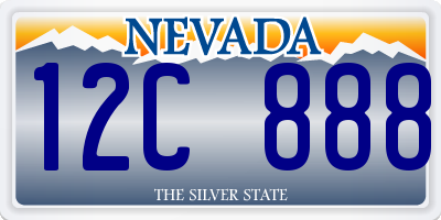 NV license plate 12C888