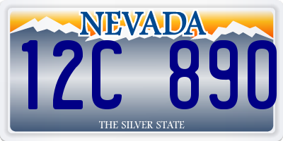 NV license plate 12C890