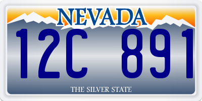 NV license plate 12C891