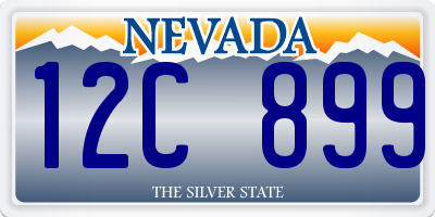 NV license plate 12C899