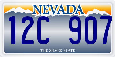 NV license plate 12C907