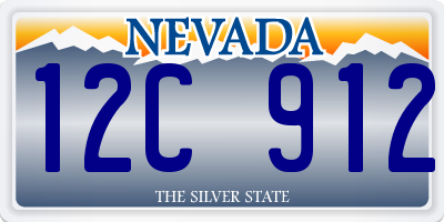 NV license plate 12C912