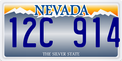 NV license plate 12C914