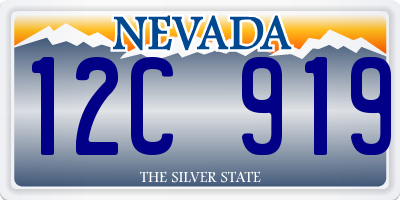 NV license plate 12C919