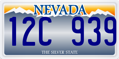 NV license plate 12C939