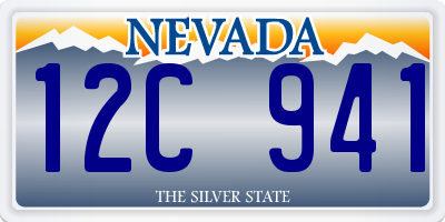 NV license plate 12C941