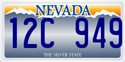 NV license plate 12C949