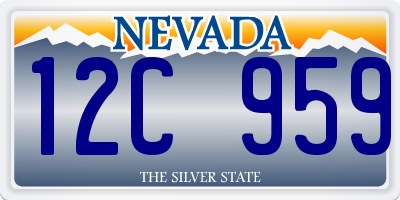 NV license plate 12C959