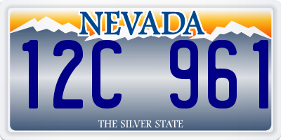 NV license plate 12C961