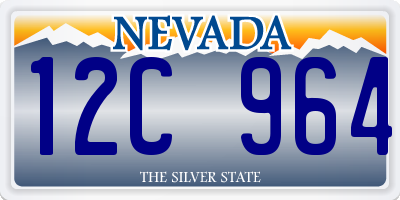 NV license plate 12C964