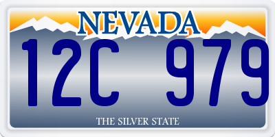 NV license plate 12C979