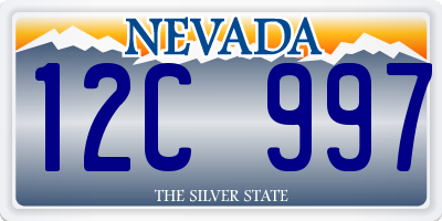 NV license plate 12C997