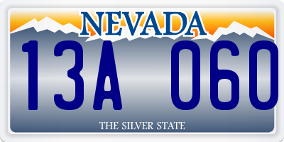 NV license plate 13A060