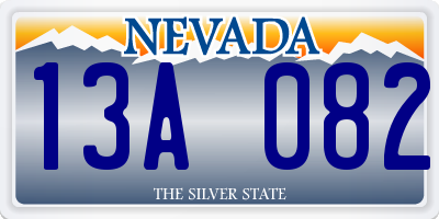 NV license plate 13A082