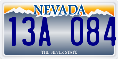 NV license plate 13A084