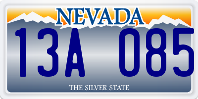 NV license plate 13A085