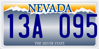 NV license plate 13A095