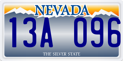 NV license plate 13A096