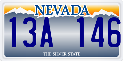 NV license plate 13A146