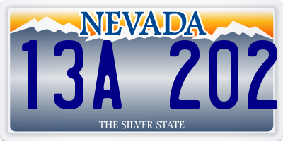 NV license plate 13A202