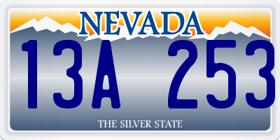 NV license plate 13A253