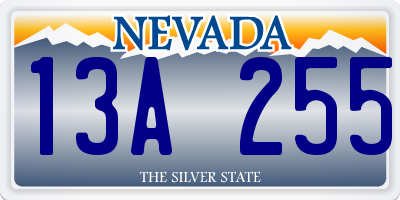 NV license plate 13A255