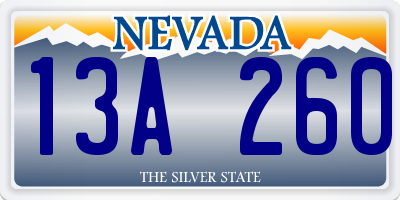 NV license plate 13A260