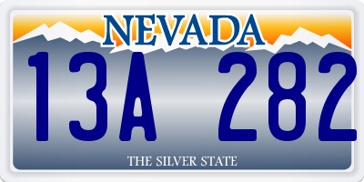 NV license plate 13A282