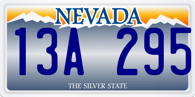 NV license plate 13A295