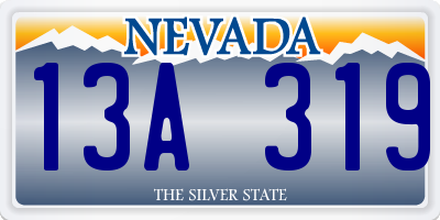 NV license plate 13A319