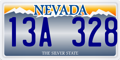 NV license plate 13A328