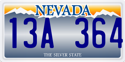 NV license plate 13A364