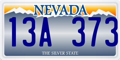 NV license plate 13A373