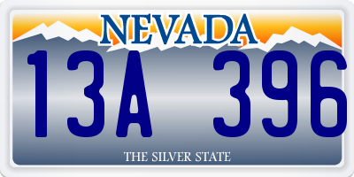 NV license plate 13A396