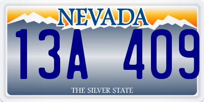 NV license plate 13A409