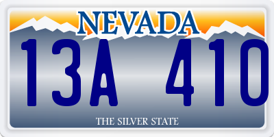 NV license plate 13A410